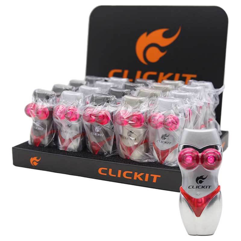Clickit Light Up Body Figure Single Torch Lighters (GH-6212) | 20 Count Display product image